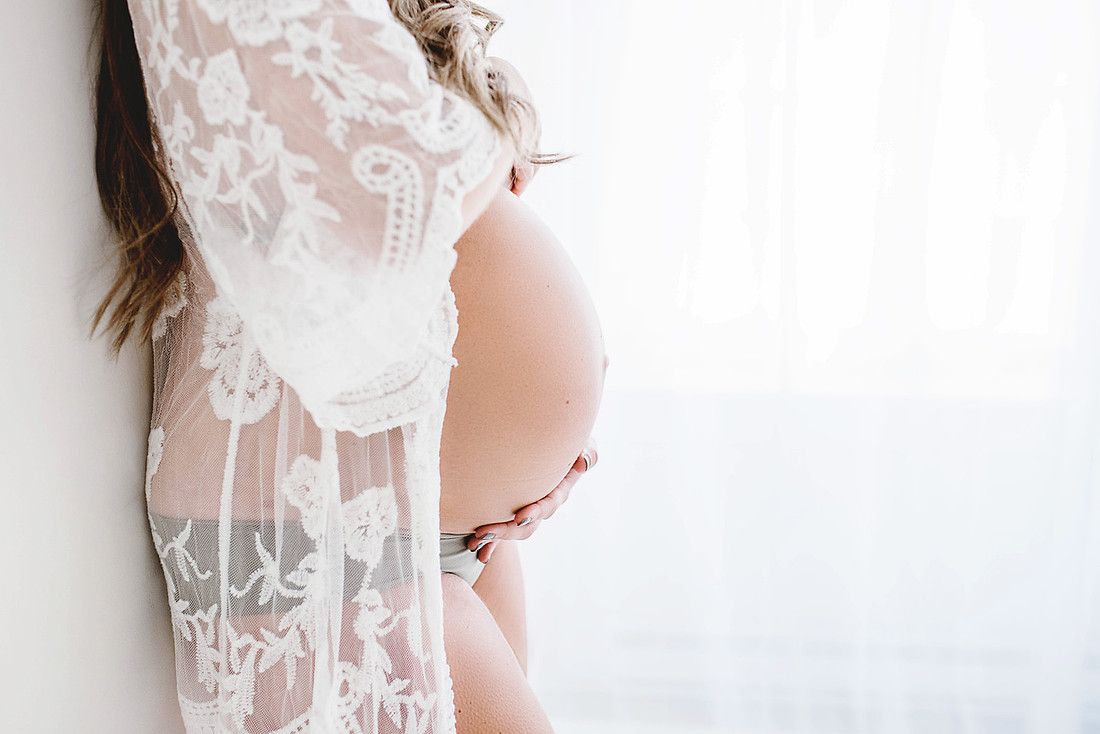 Beautiful classic studio maternity photos